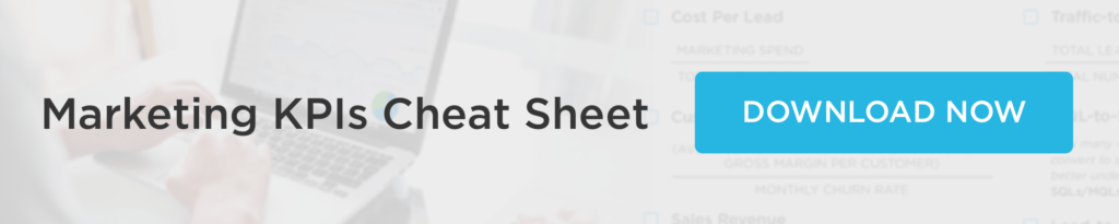 marketing KPIs cheat sheet